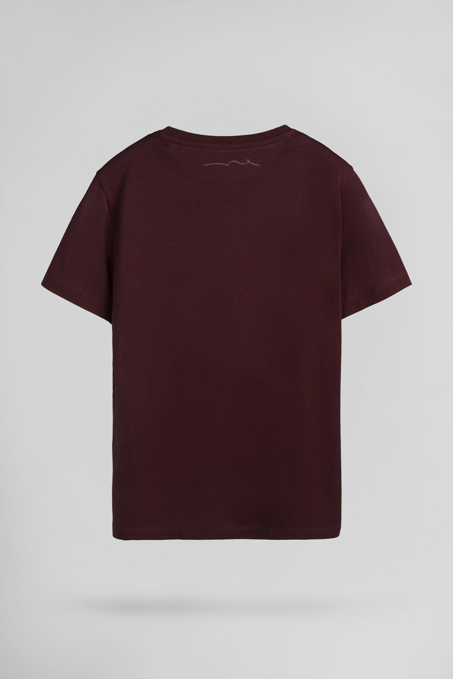 T-shirt col rond T-EVAN MC JR BORDEAUX FONCE