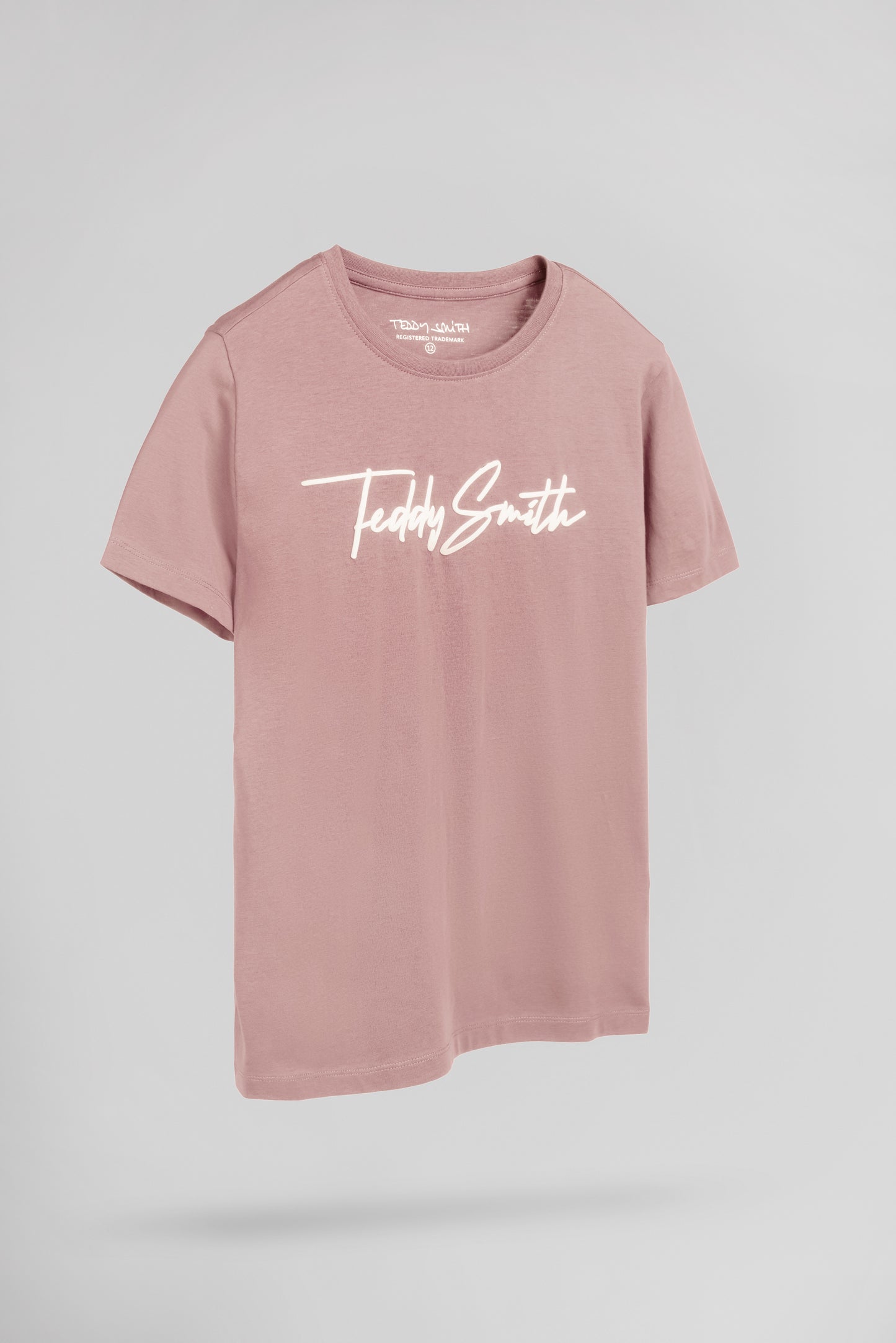 T-shirt col rond T-EVAN MC JR WOOD ROSE