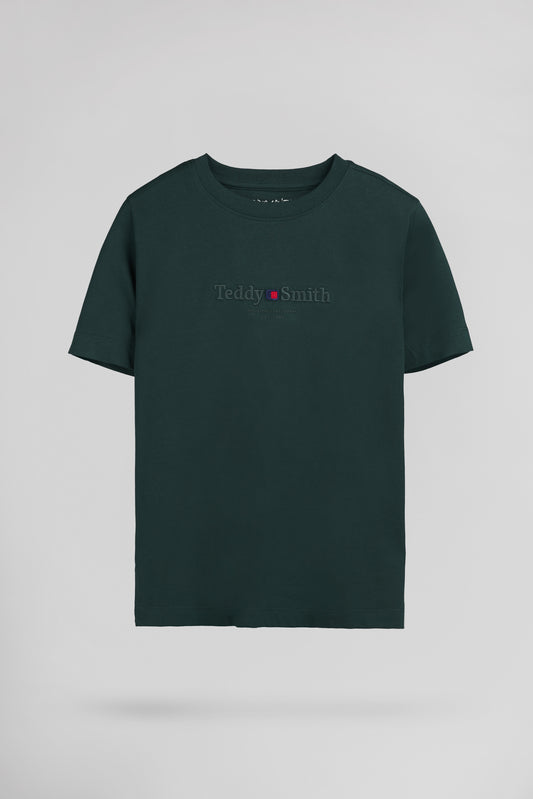 Achat T-shirt col rond T-JIM MC JR VERT PIN