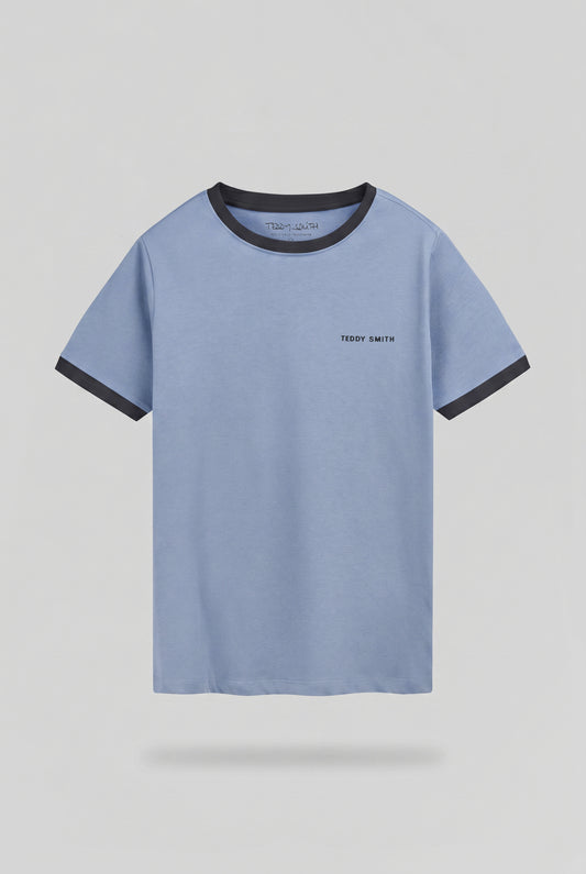 Achat T-shirt col rond THE-TEE 2 R MC JR BLEU MINERAL