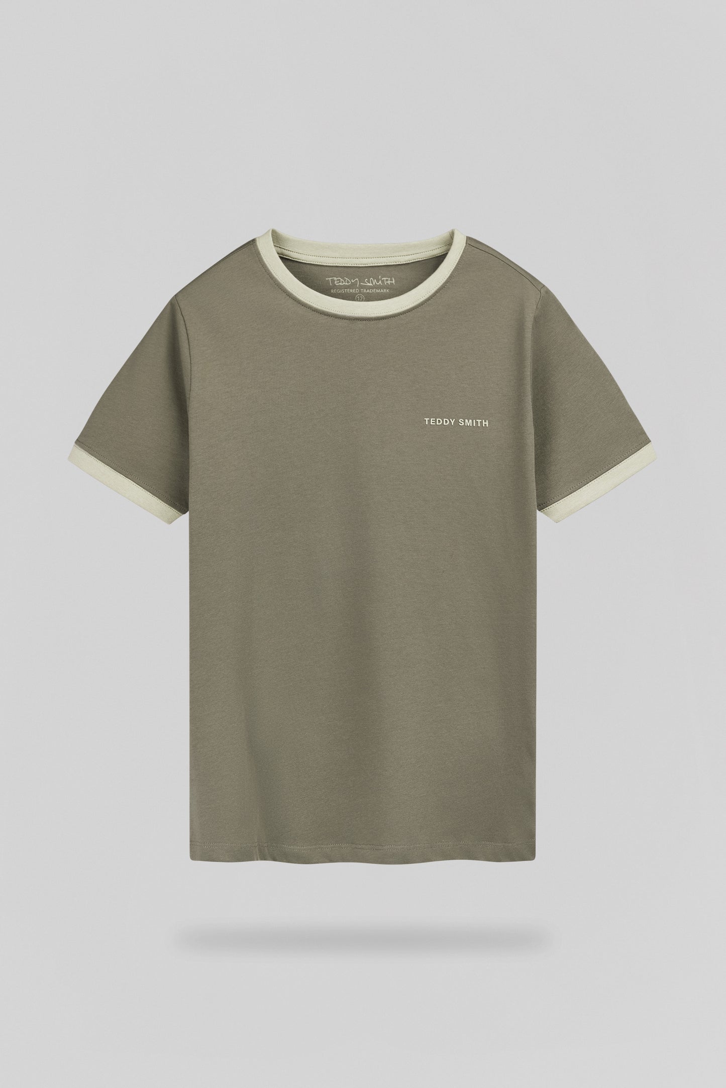 T-shirt col rond THE-TEE 2 R MC DUSTY KAKI/NACRE