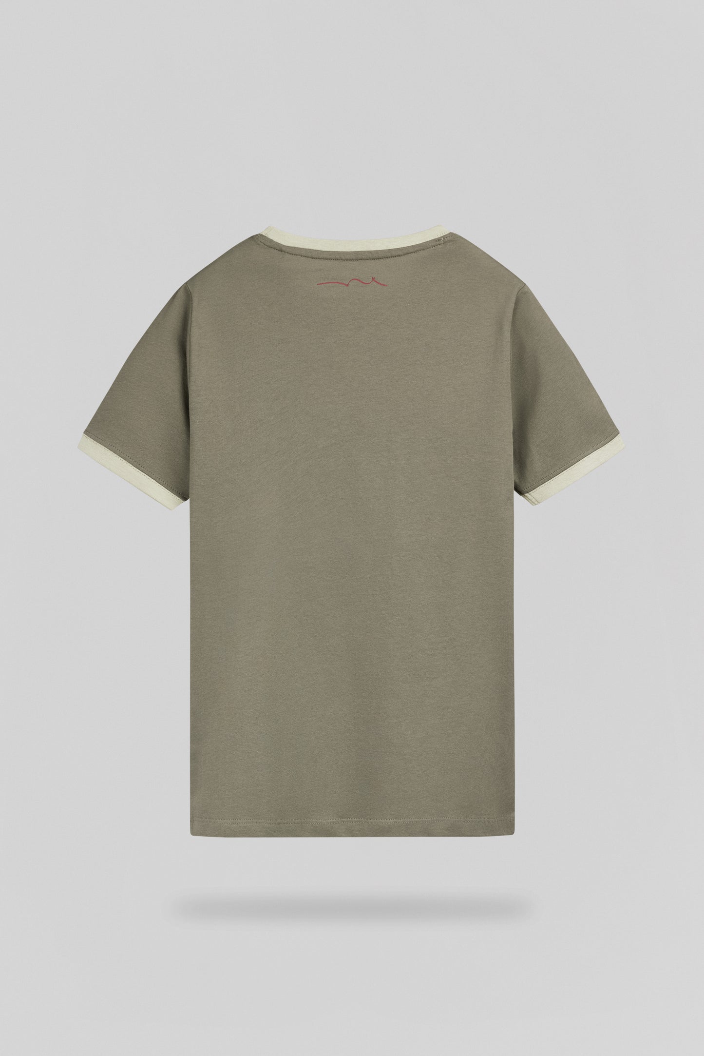 T-shirt col rond THE-TEE 2 R MC DUSTY KAKI/NACRE