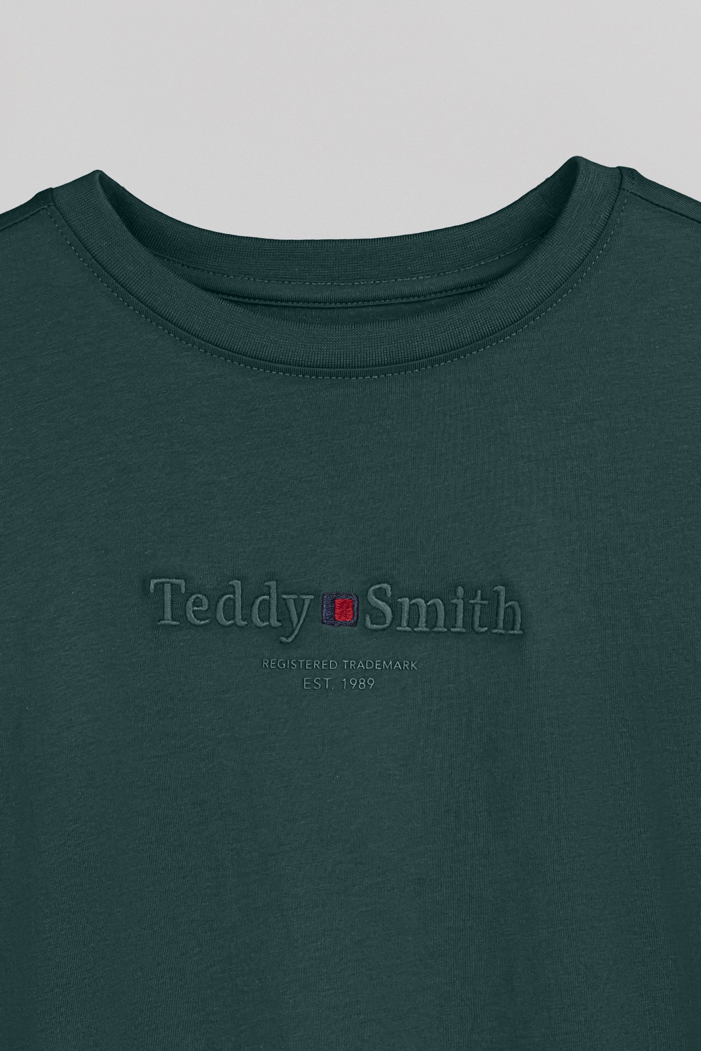 T-shirt col rond T-JIM ML JR VERT PIN