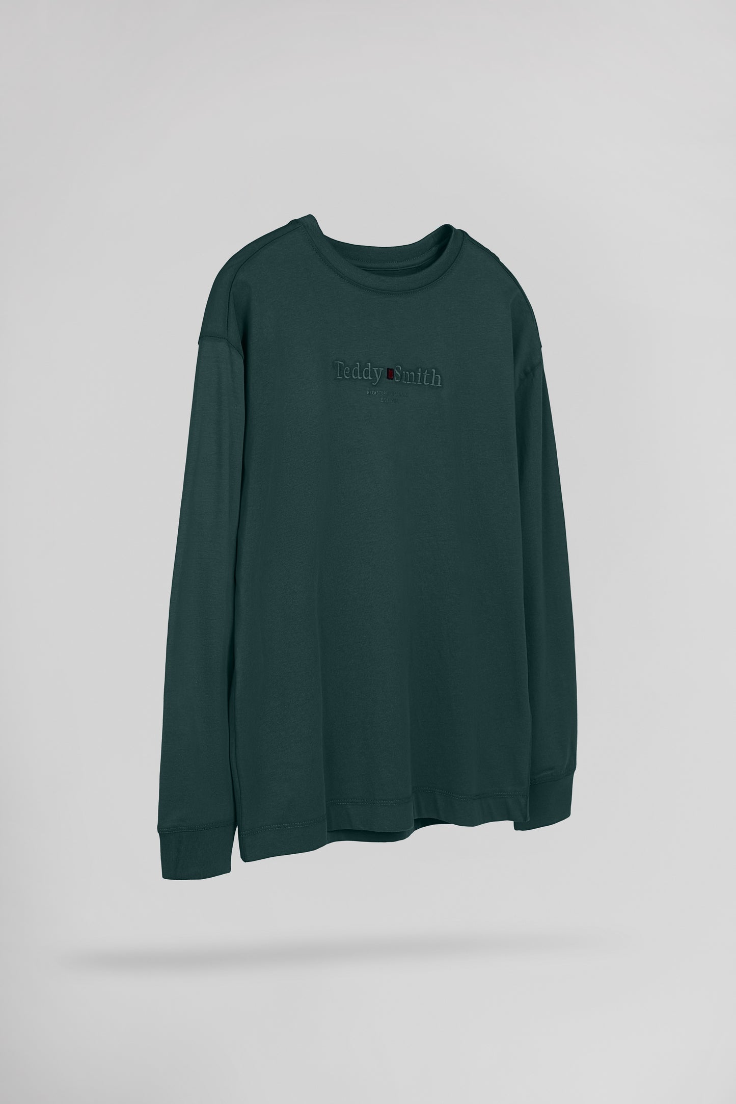 T-shirt col rond T-JIM ML JR VERT PIN