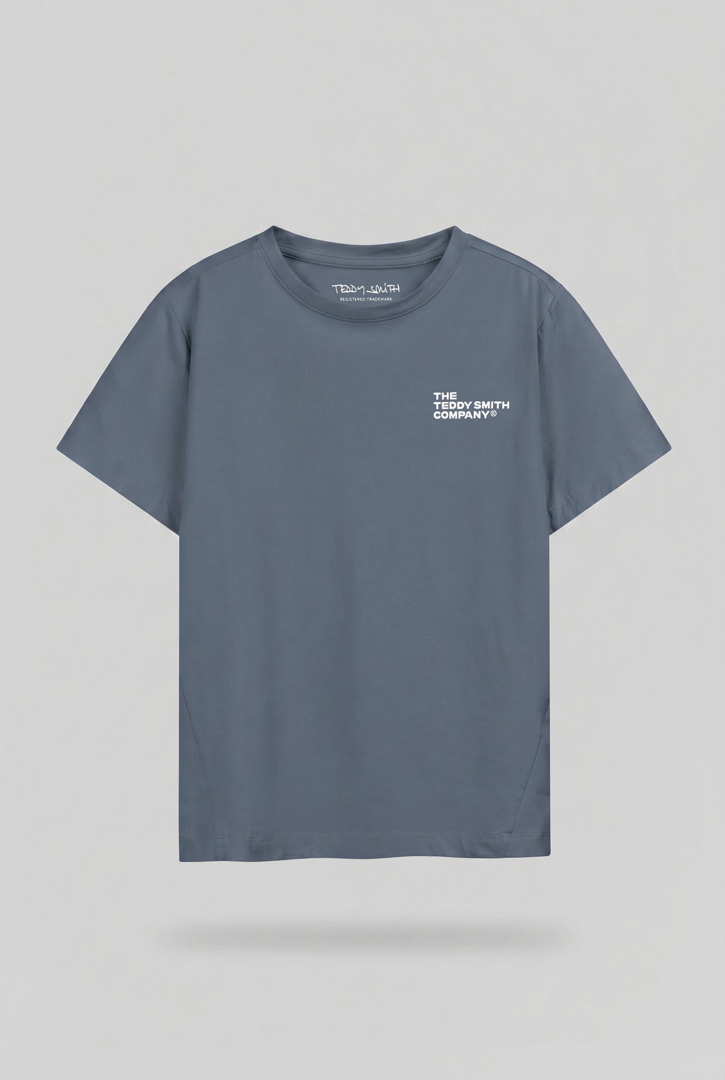 T-shirt  ajusté T-COMPANY MC JR GRIS METEORE