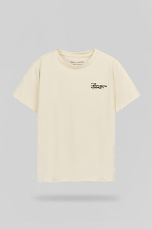 T-shirt ajusté T-COMPANY MC JR CREAM