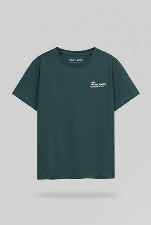 T-shirt ajusté T-COMPANY MC JR VERT PIN