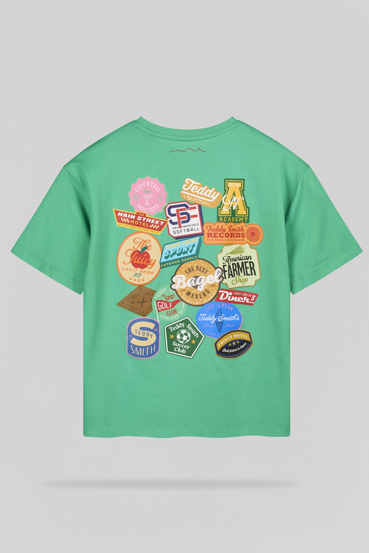 T-shirt T-BADGE MC JR CANDY GREEN