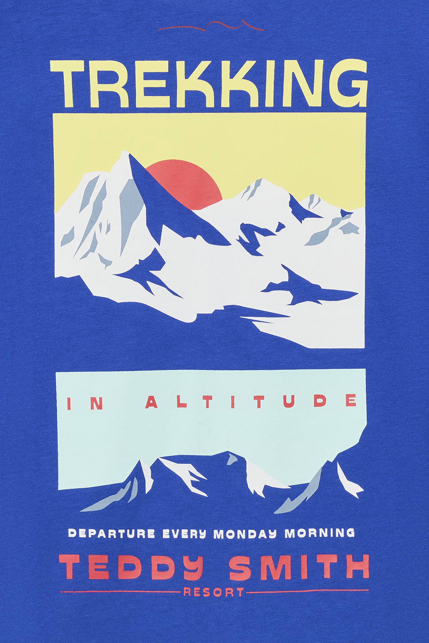 T-shirt T-MOUNTAIN MC JR BLEU PEP’S