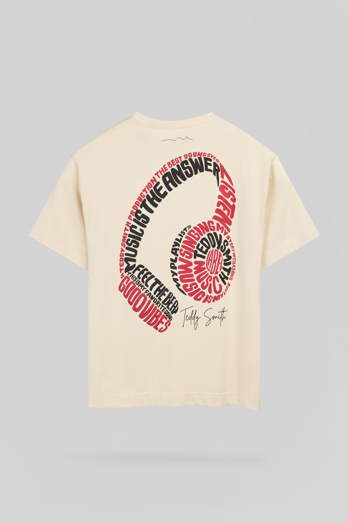 T-shirt T-MUSIK MC JR CREAM