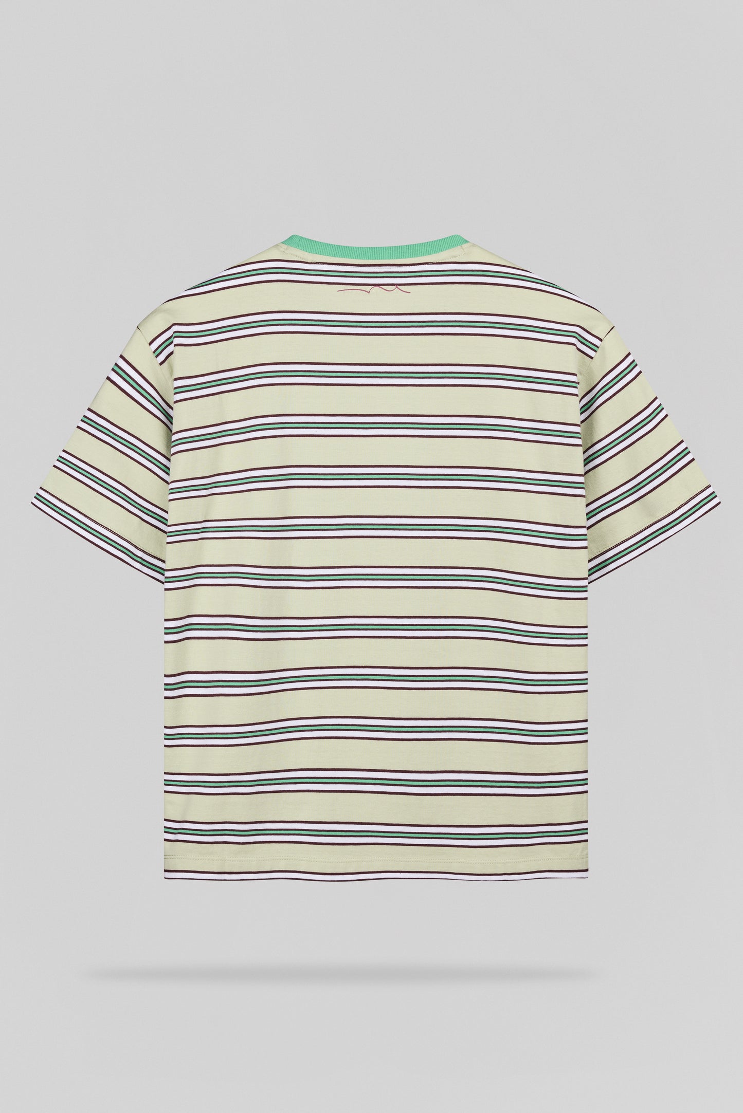 T-shirt T-STRIPY MC JR VERT NACRE
