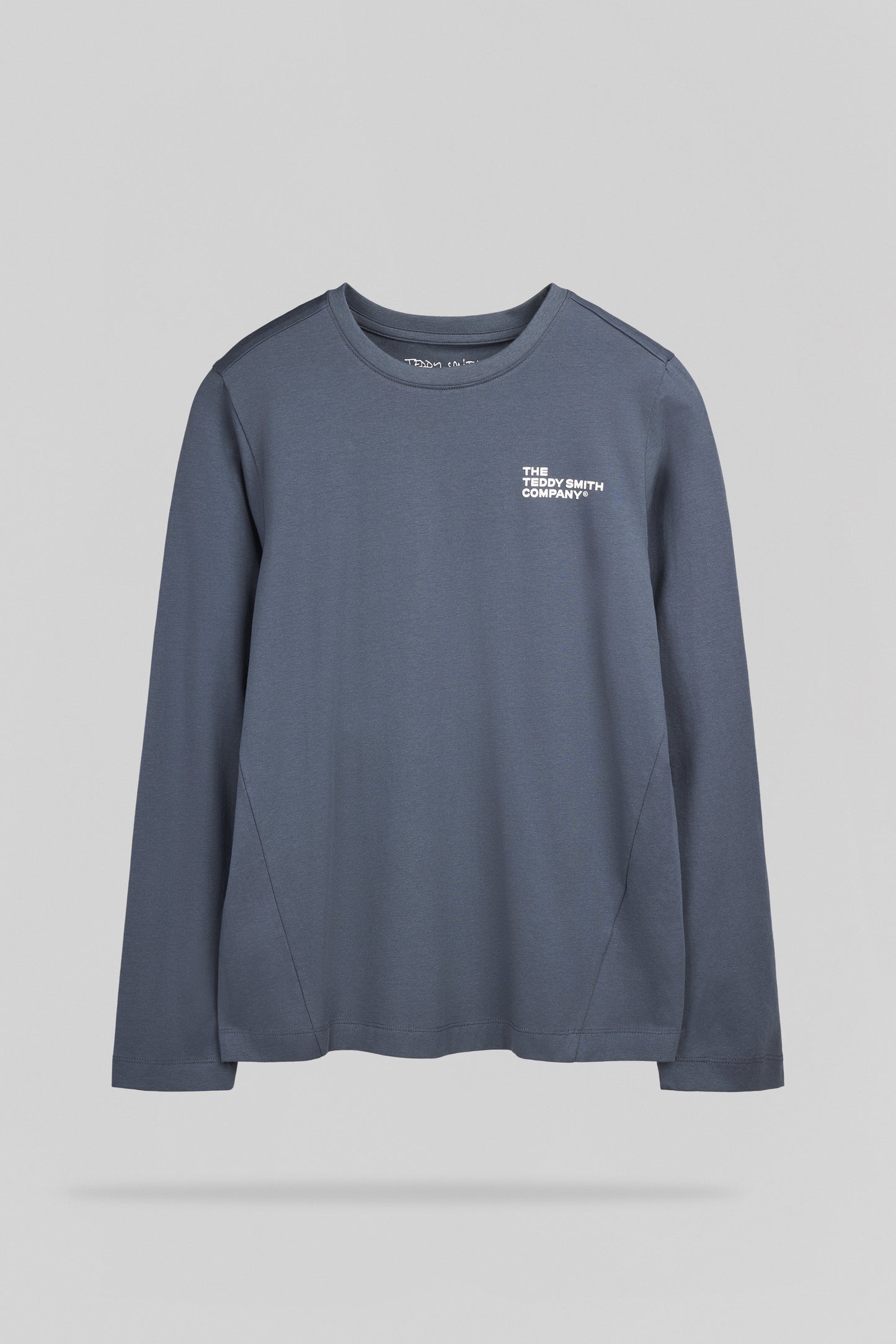 T-shirt col rond T-COMPANY ML JR GRIS METEORE