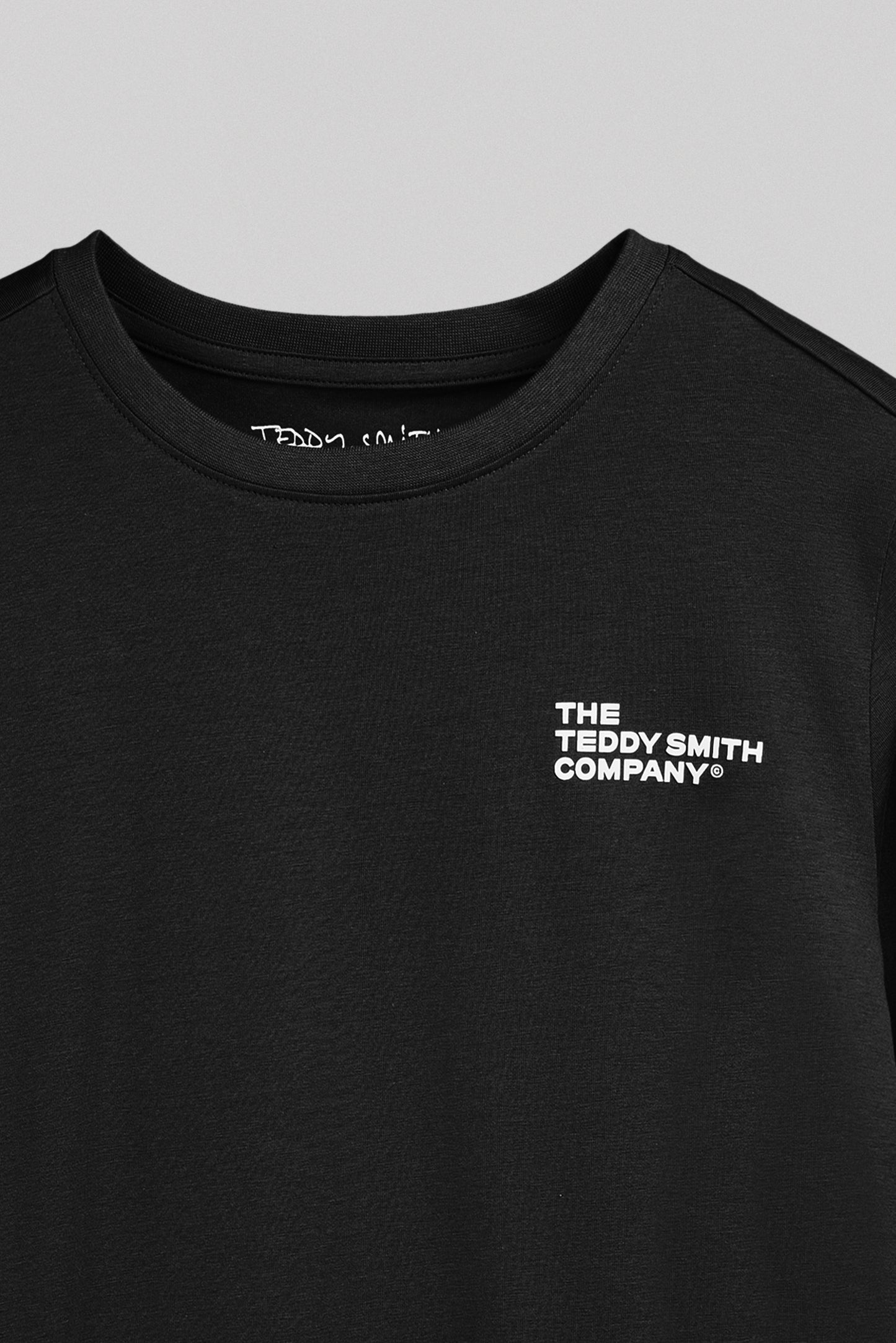 T-shirt col rond T-COMPANY ML JR NOIR