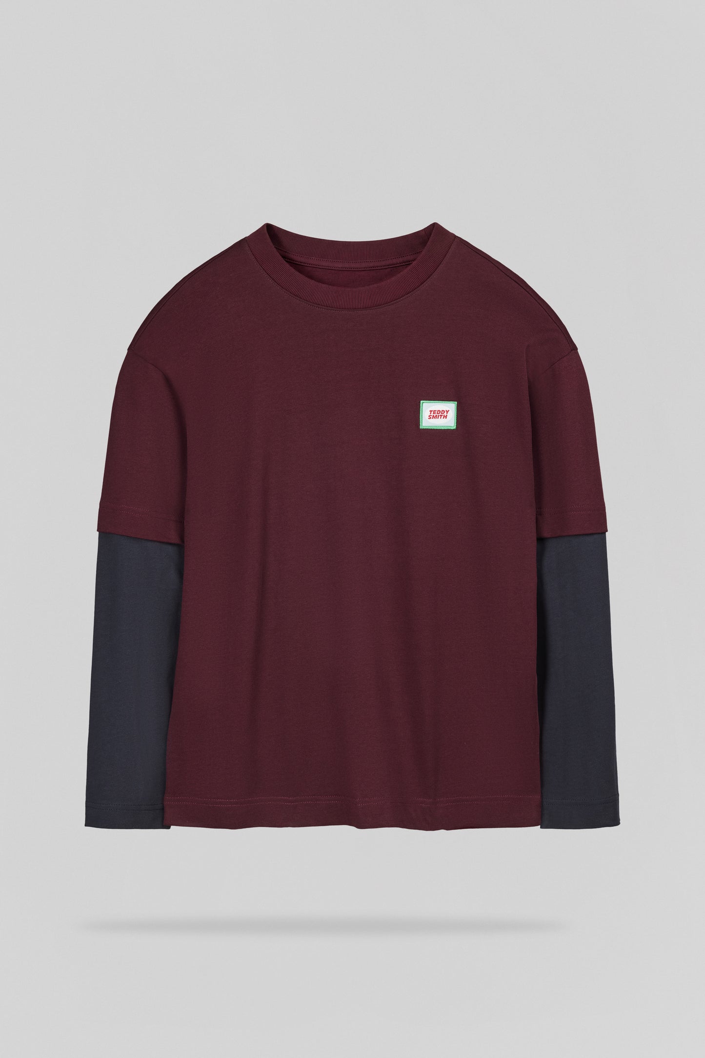 T-shirt T-SLY ML JR BORDEAUX FONCE