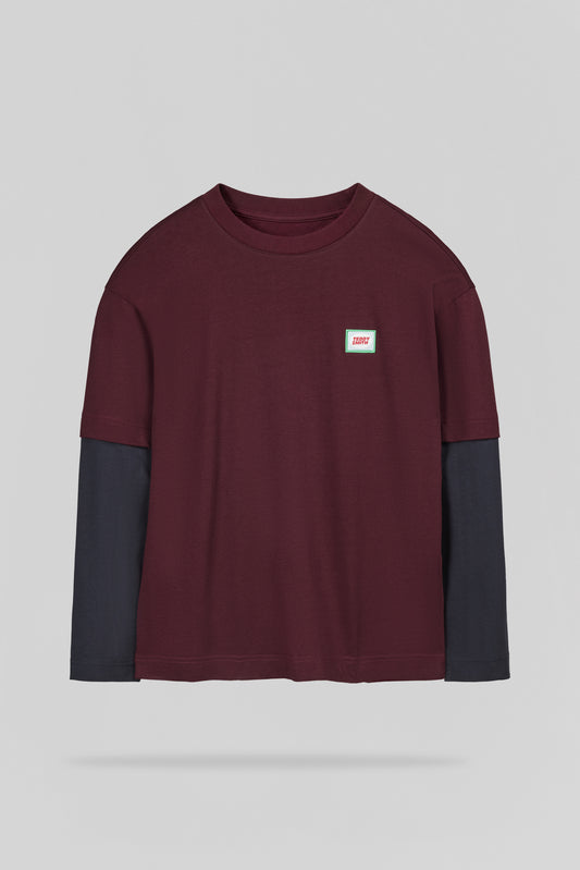 Achat T-shirt T-SLY ML JR BORDEAUX FONCE