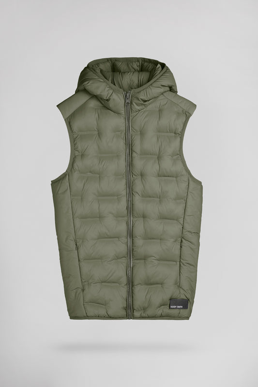 Achat Doudoune sans manches à capuche B-TORAN HOOD JR DUSTY KAKI