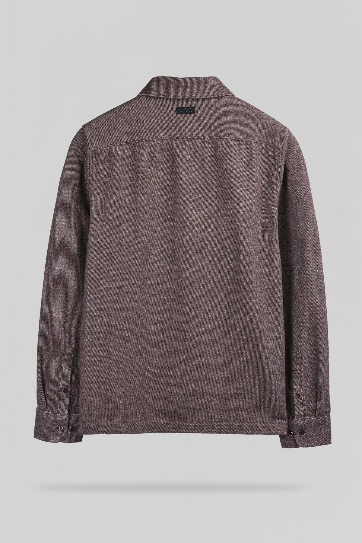 Chemise flanelle col classique C-SCOTT ML MARRON PRUNE