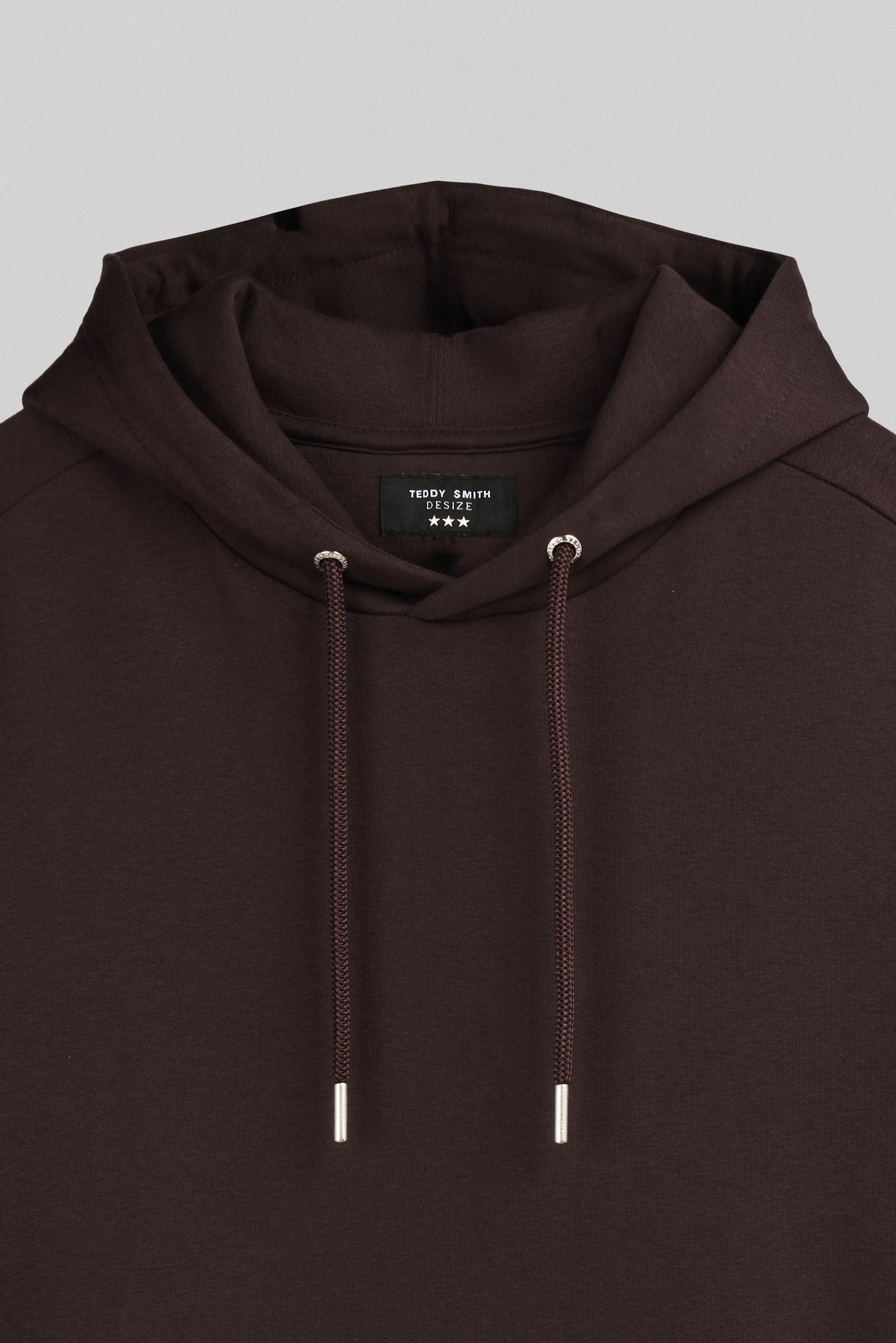 Sweat ample S-ADRIEN HOODY MARRON PRUNE