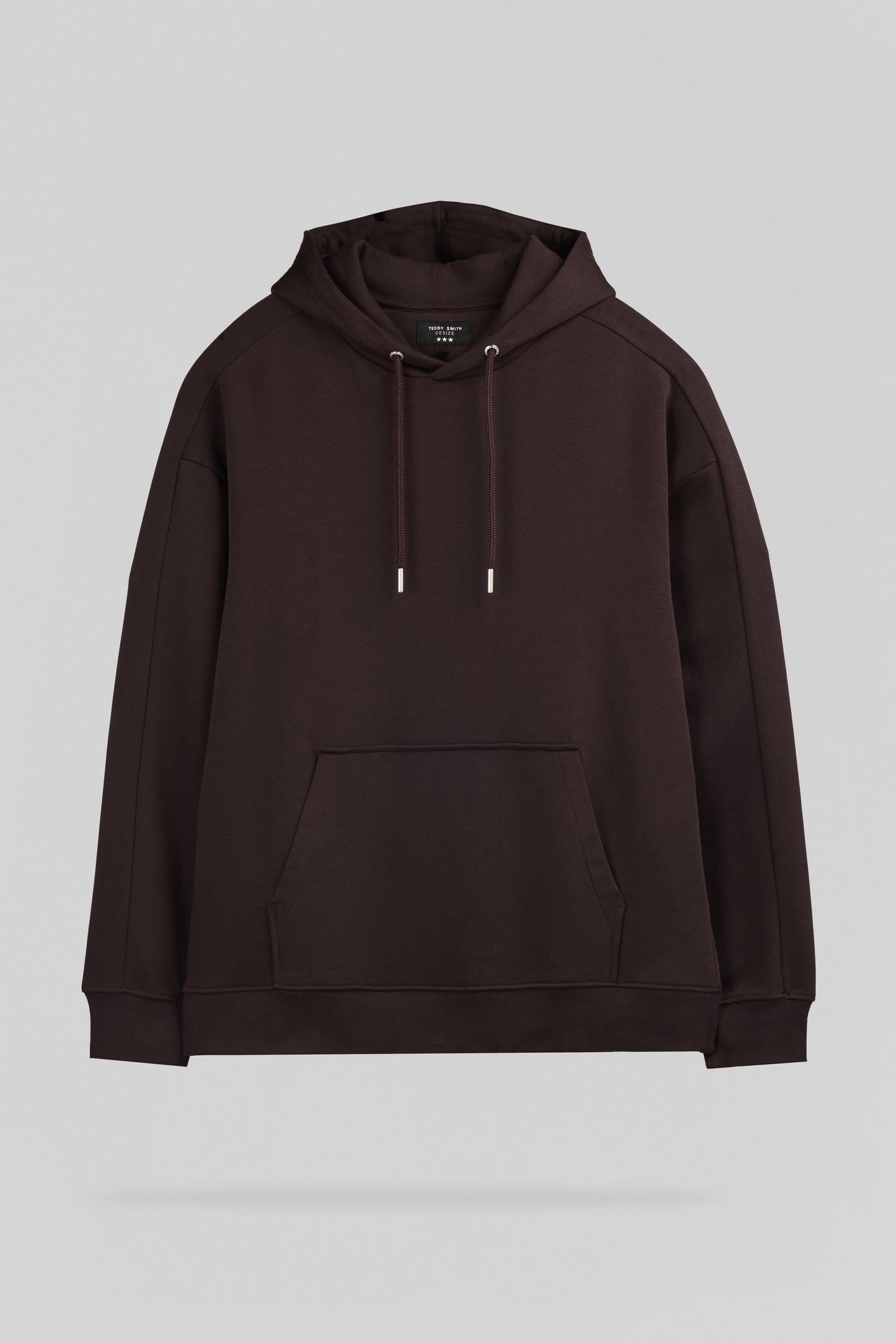Sweat ample S-ADRIEN HOODY MARRON PRUNE