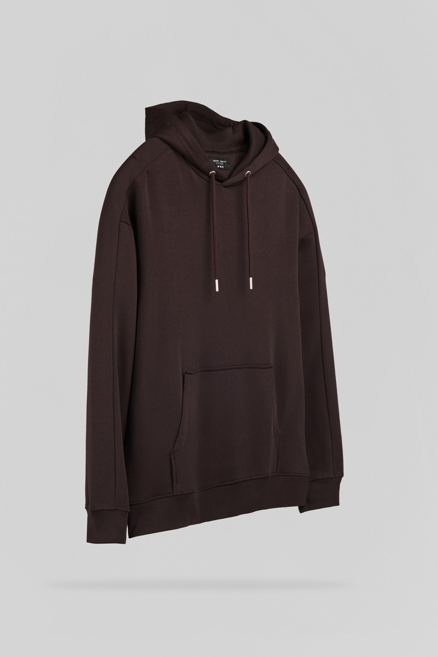 Sweat ample S-ADRIEN HOODY MARRON PRUNE