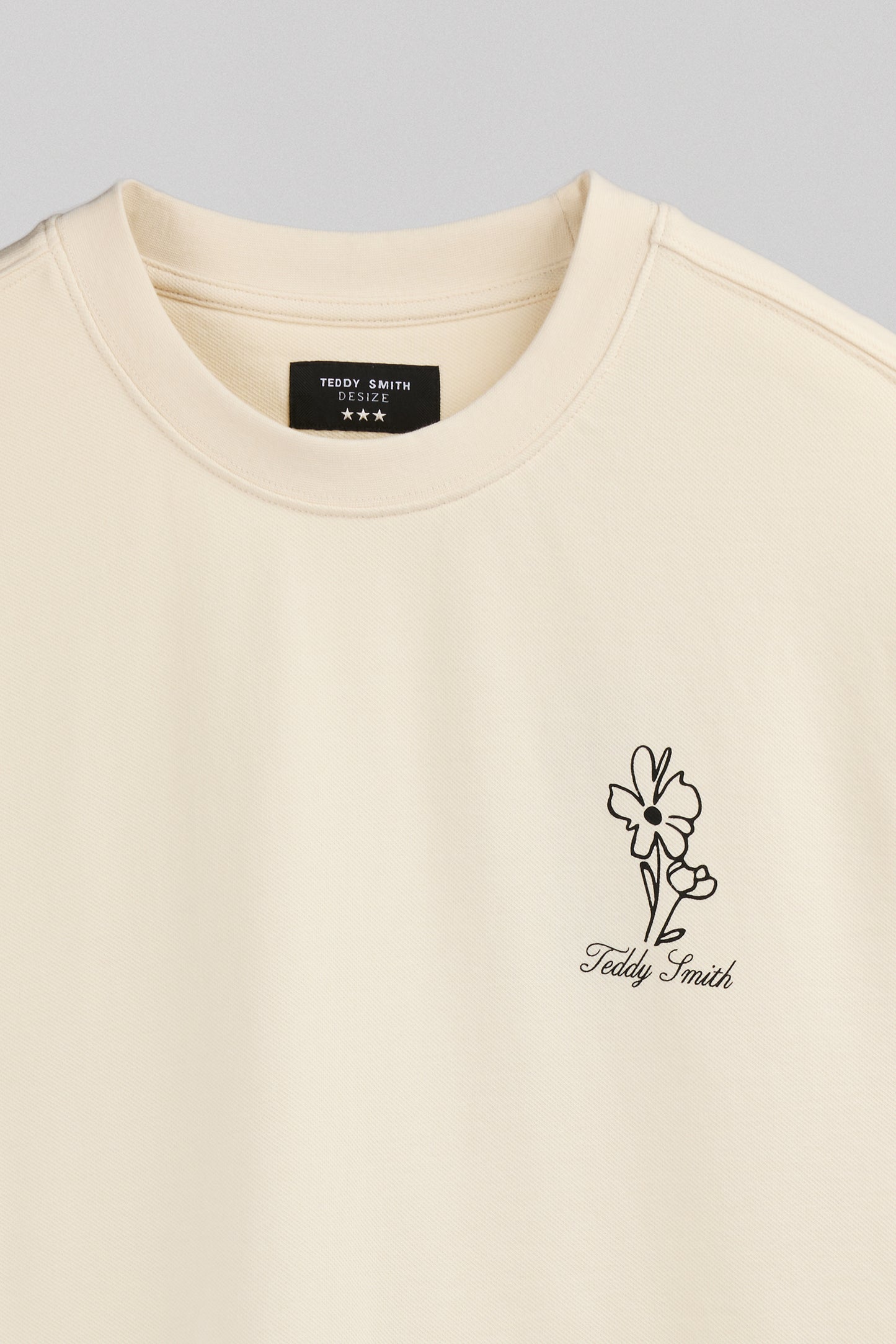 T-shirt T-FLOWERS MC NATUREL