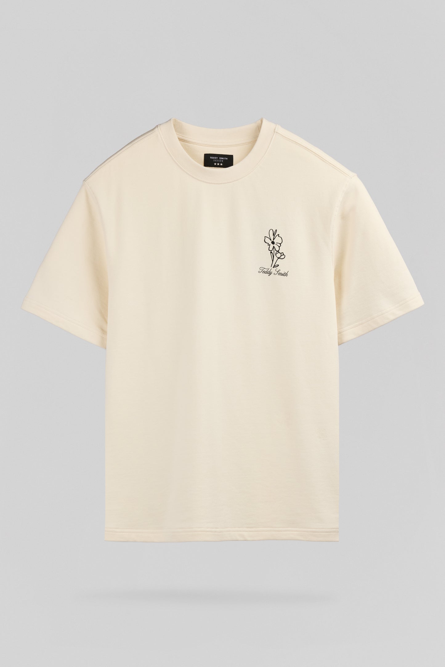 T-shirt T-FLOWERS MC NATUREL
