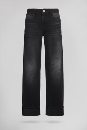 Jean bas raccourci BOYFRIEND BLACK USED