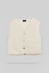 Gilet sans manche G-EYES MIDDLE WHITE