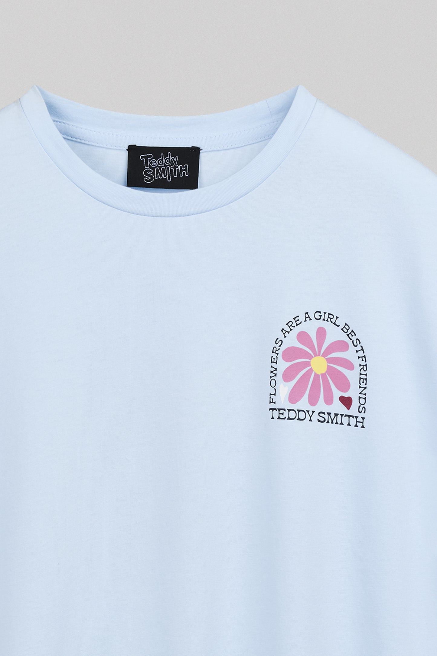 T-shirt T-FLOWA MC BLEU CLAIR