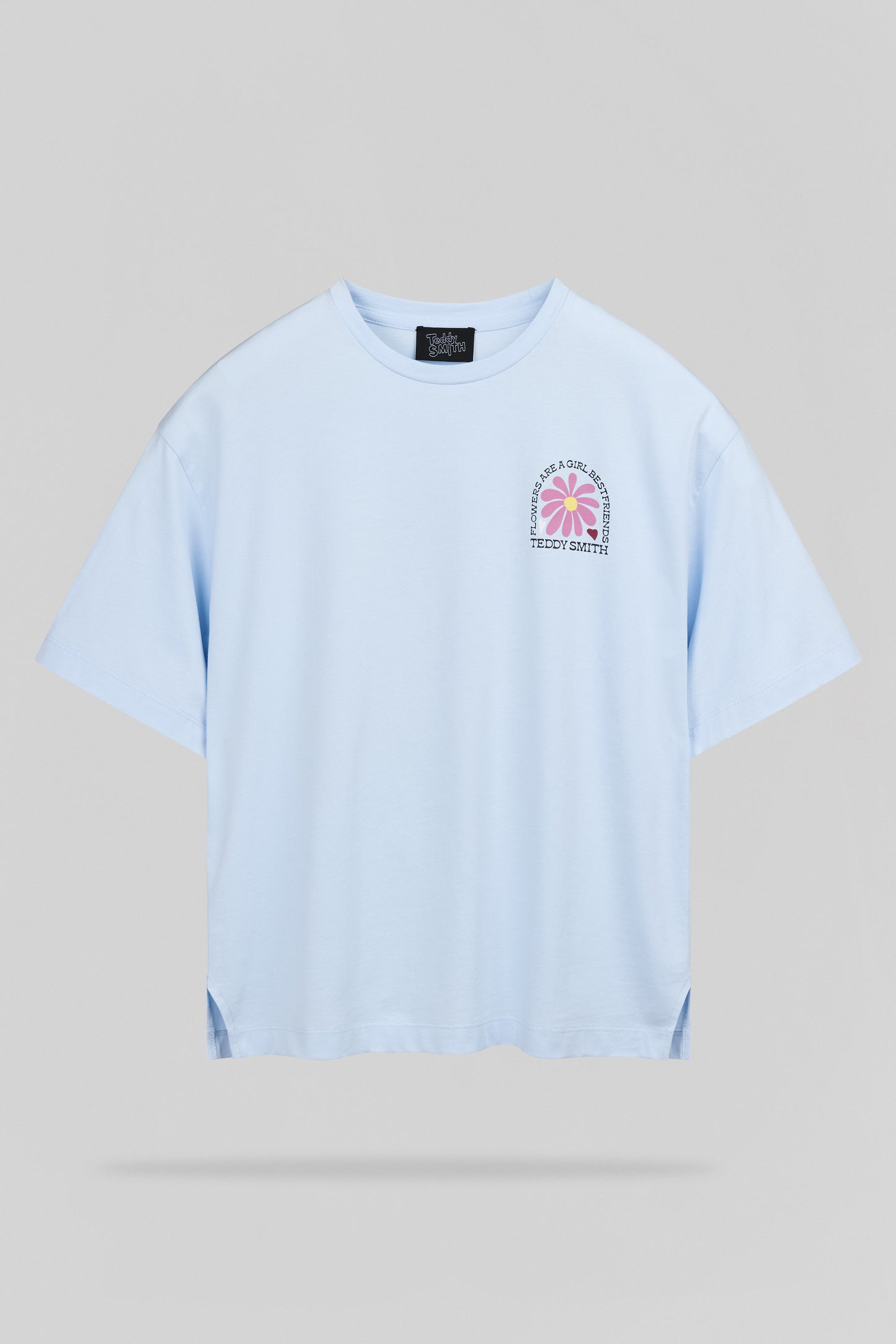 T-shirt T-FLOWA MC BLEU CLAIR