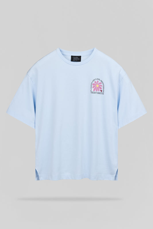 Achat T-shirt T-FLOWA MC BLEU CLAIR