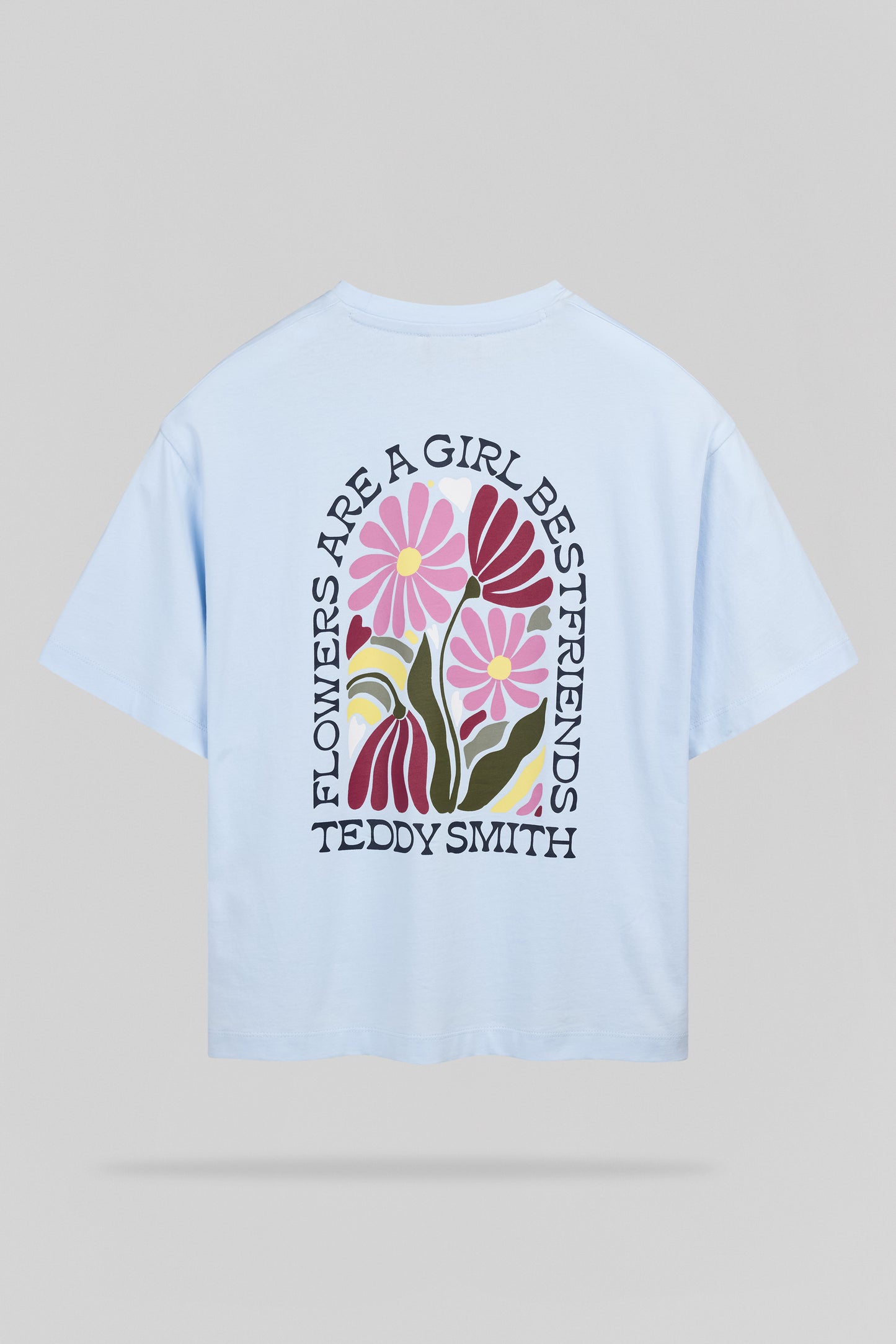 T-shirt T-FLOWA MC BLEU CLAIR