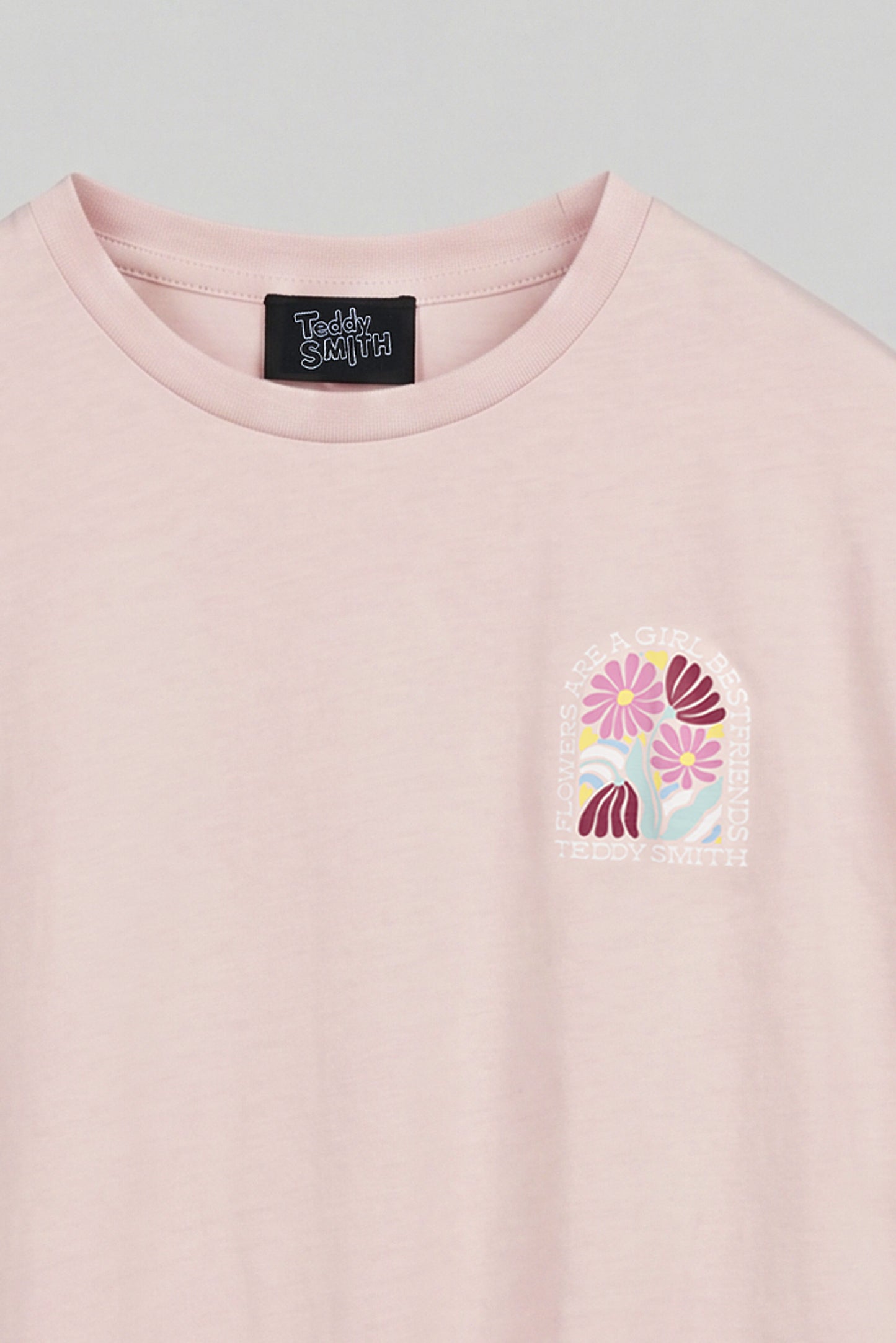 T-shirt T-FLOWA MC ROSE QUARTZ