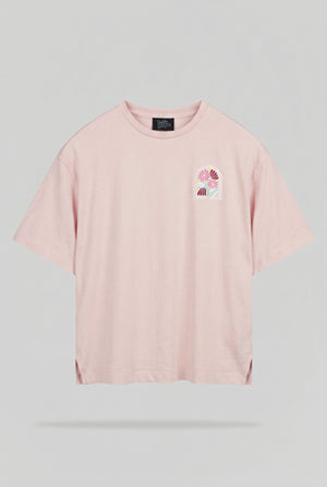 T-shirt T-FLOWA MC ROSE QUARTZ