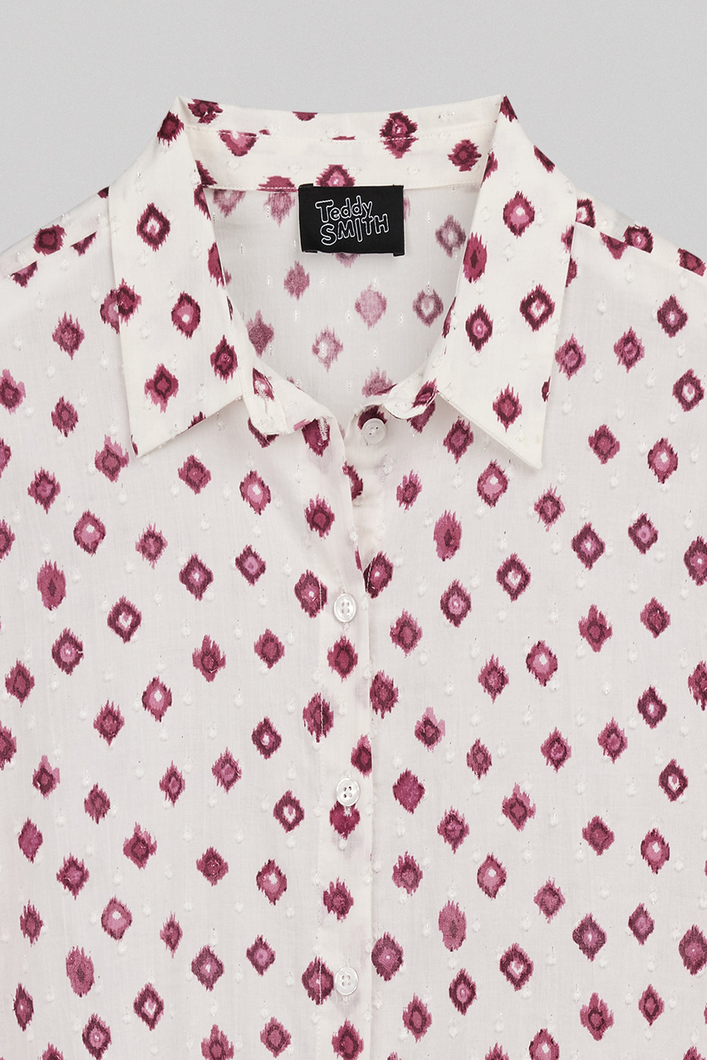 Chemise C-LIVIANA ML FRAMBOISE FONCE