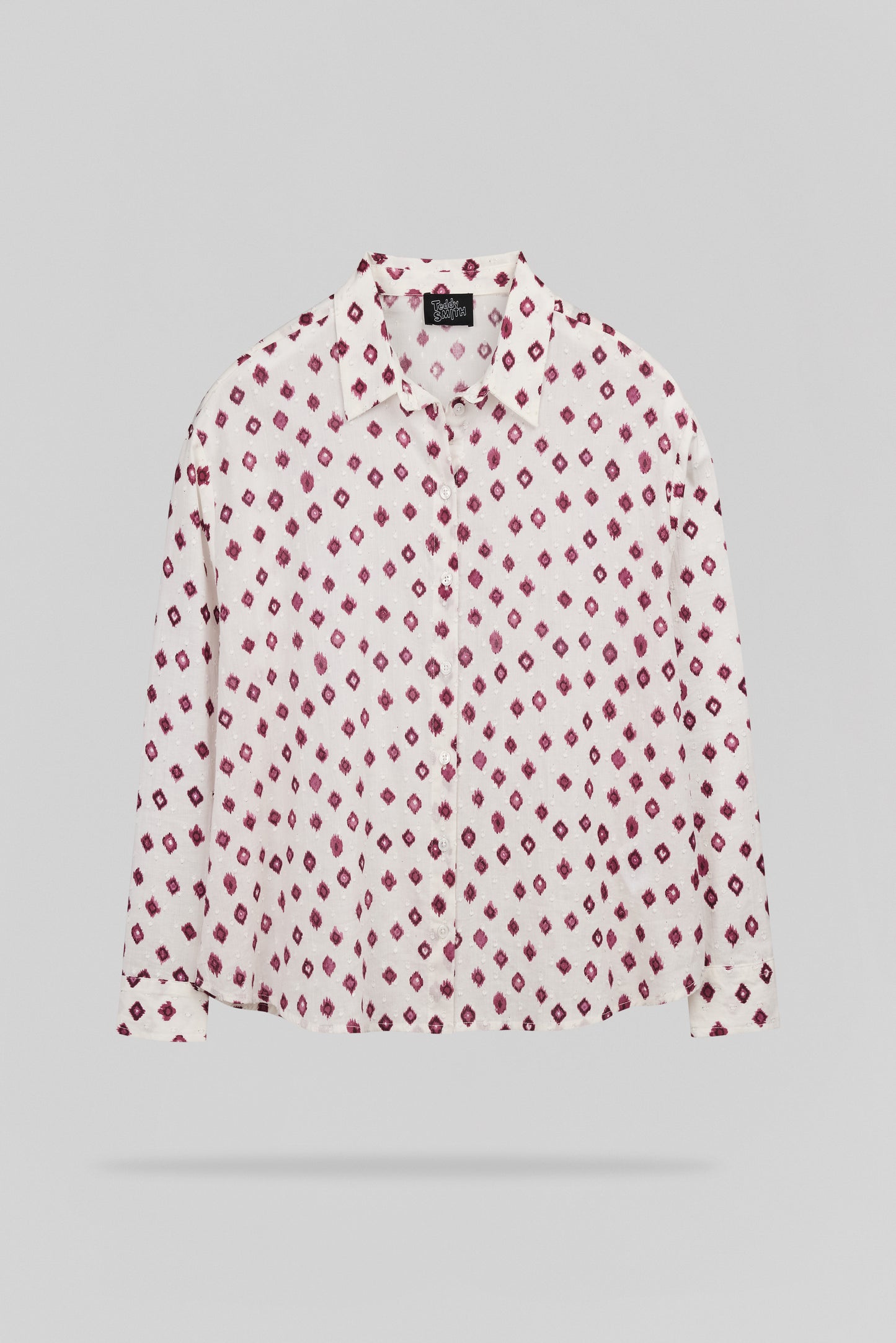 Chemise C-LIVIANA ML FRAMBOISE FONCE