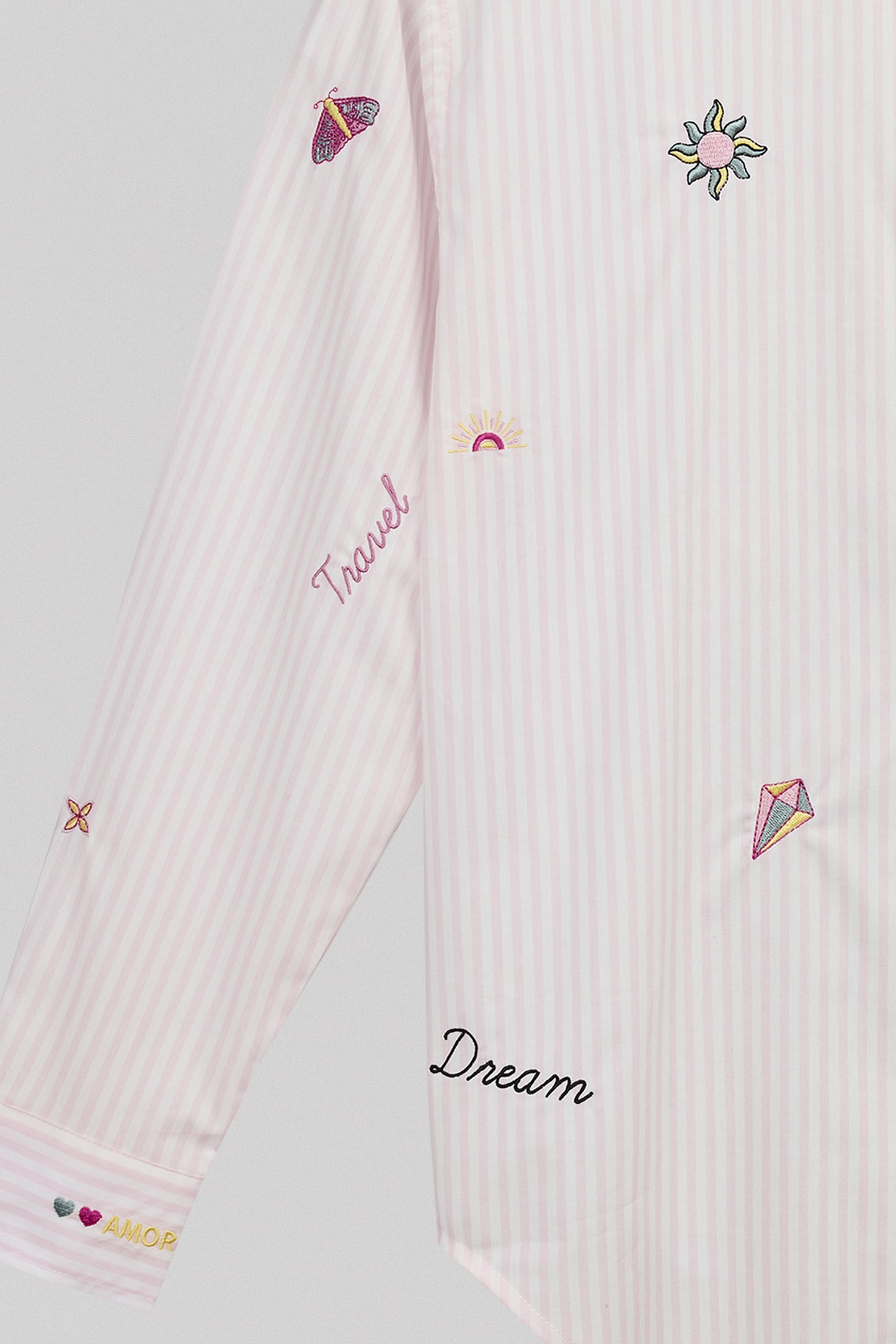 Chemise C-LOUISIA ML ROSE QUARTZ
