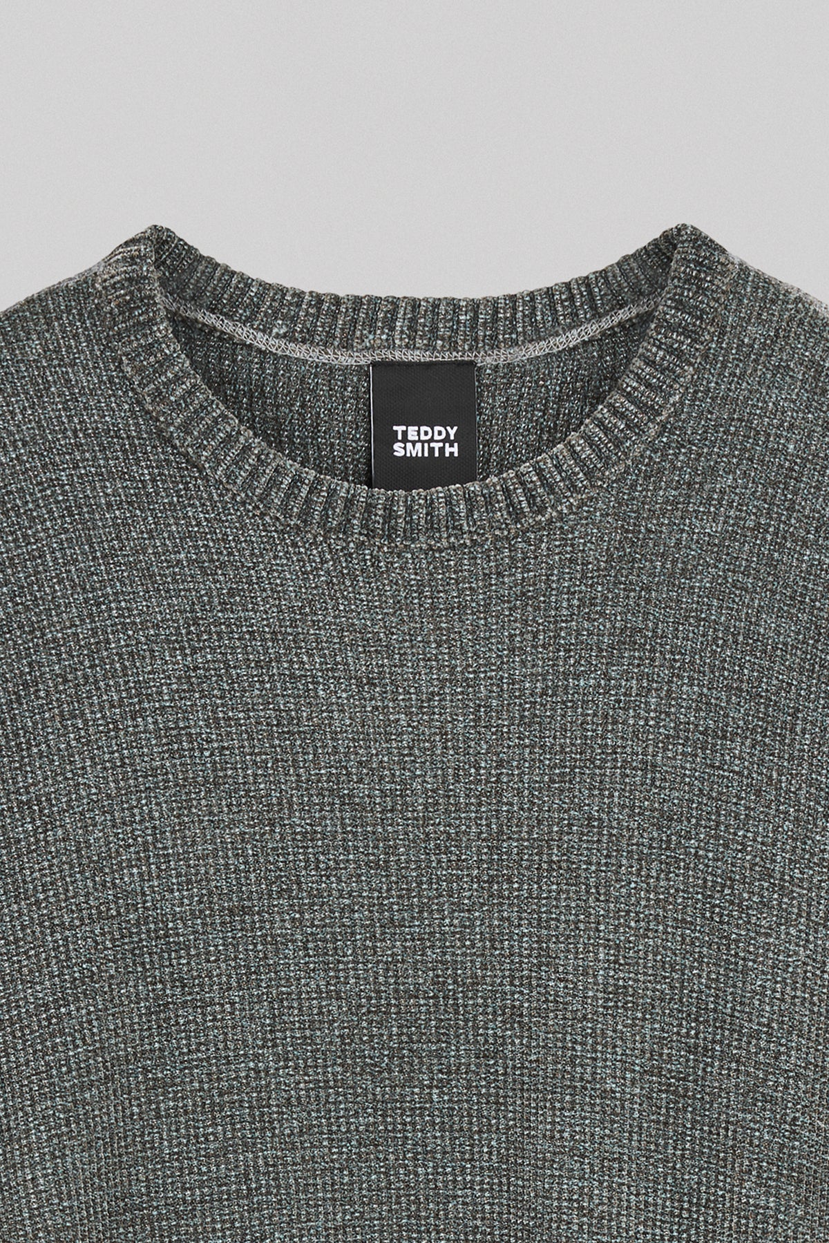 Pull col rond P-RUIZ VERT PIN