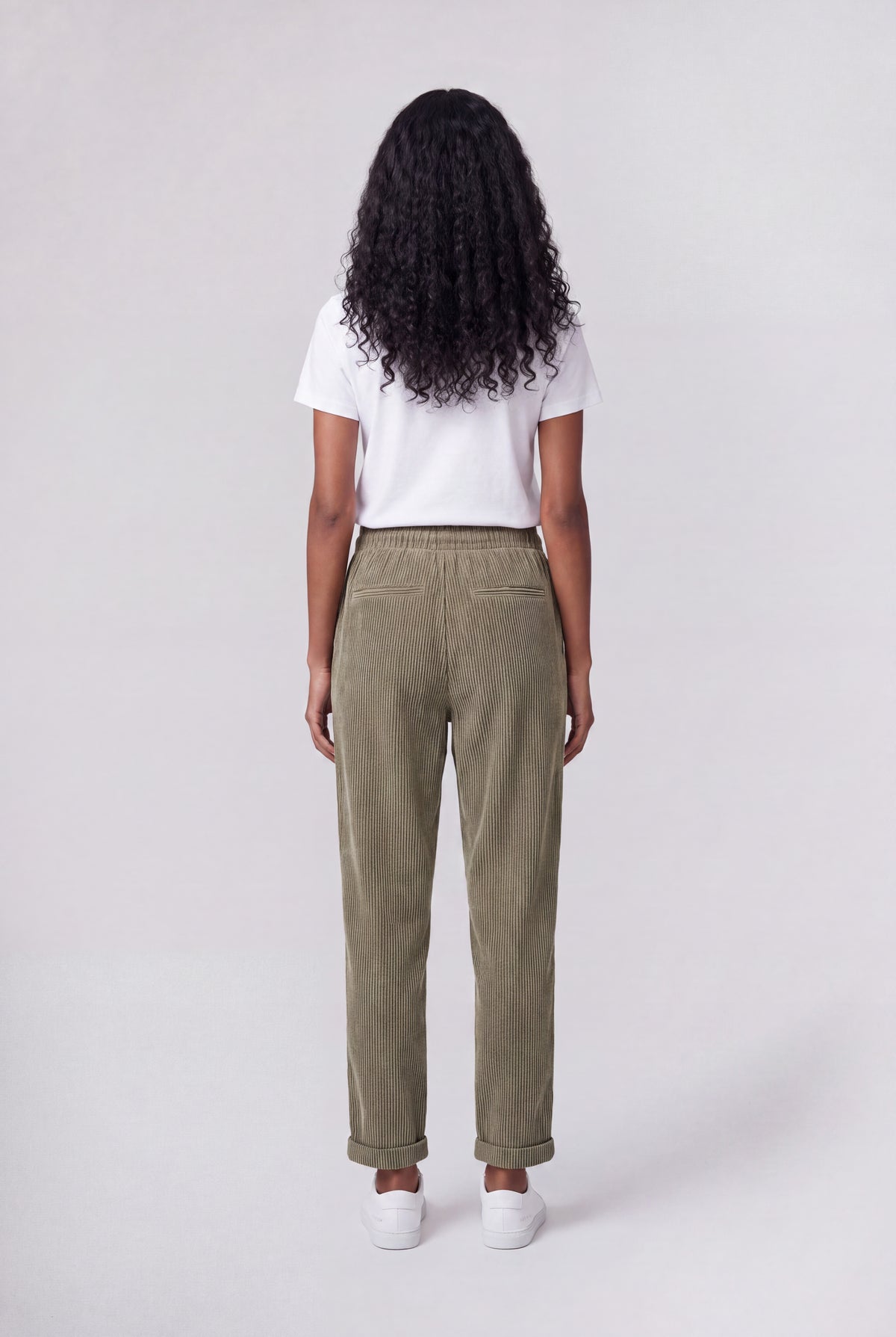 Pantalon en velours TEDDY VELOURS BLEACH KAKI - Teddy Smith