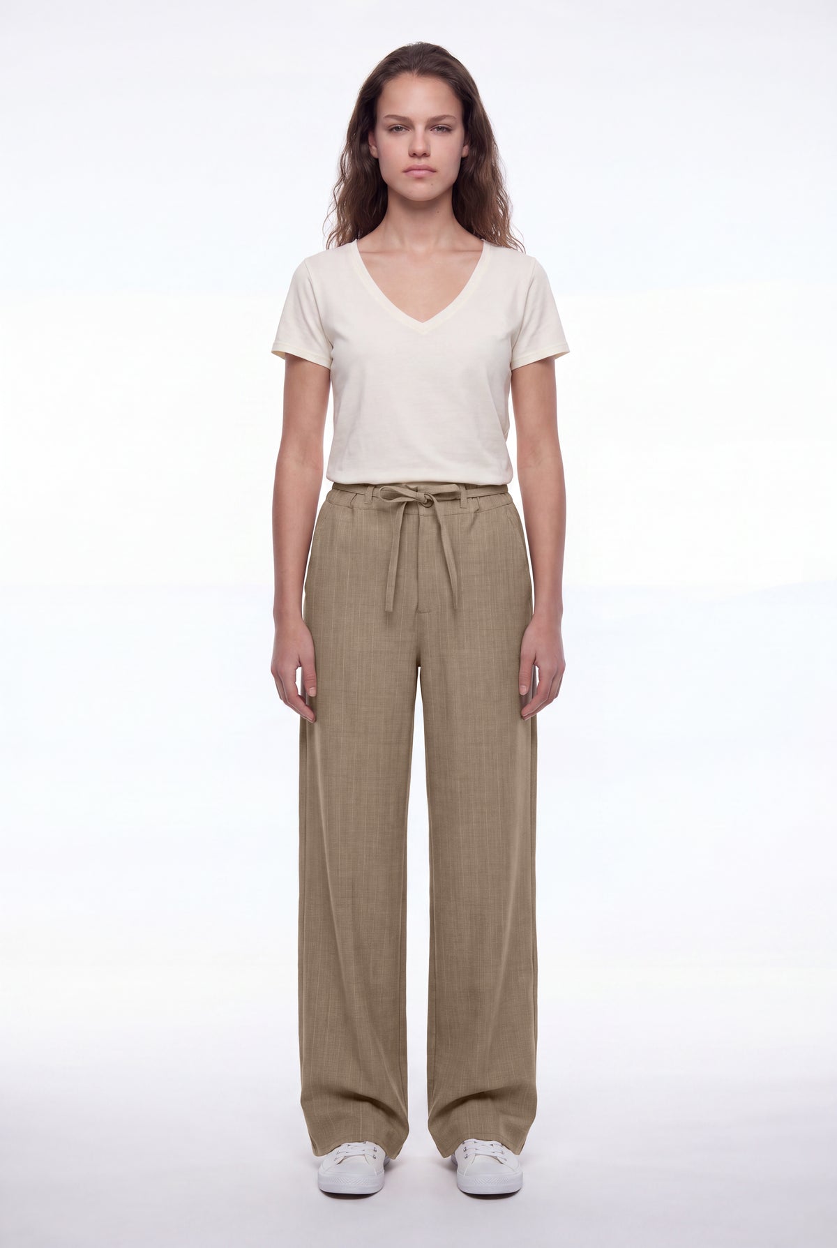 Pantalon relaxed fit P-TAYLOR WOLF BEIGE - Teddy Smith