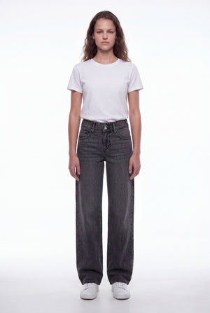 Jean fit loose P-GLADYS LOW WI NOIR