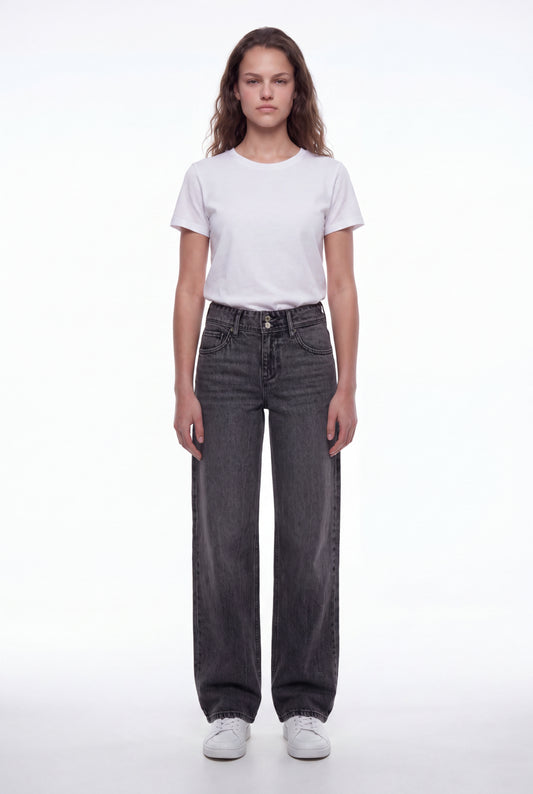 Achat Jean fit loose P-GLADYS LOW WI NOIR
