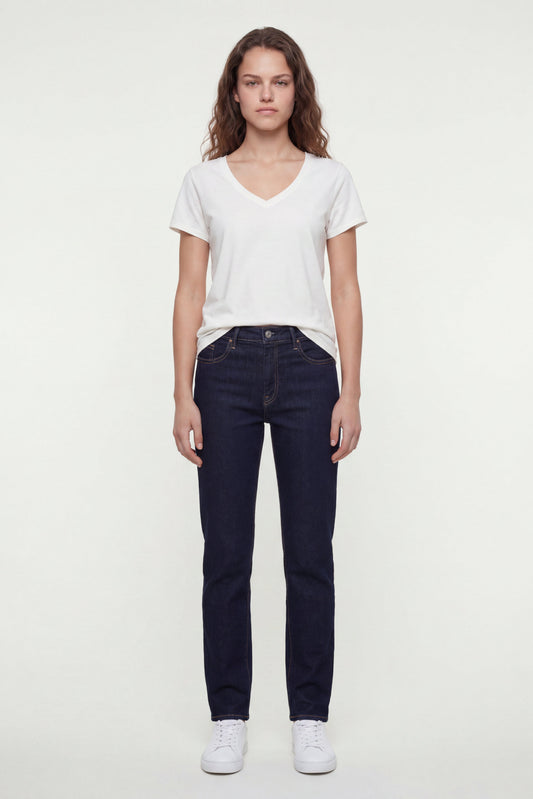 Achat Jean skinny taille haute P-BELLA HW SKIN DARK BLUE