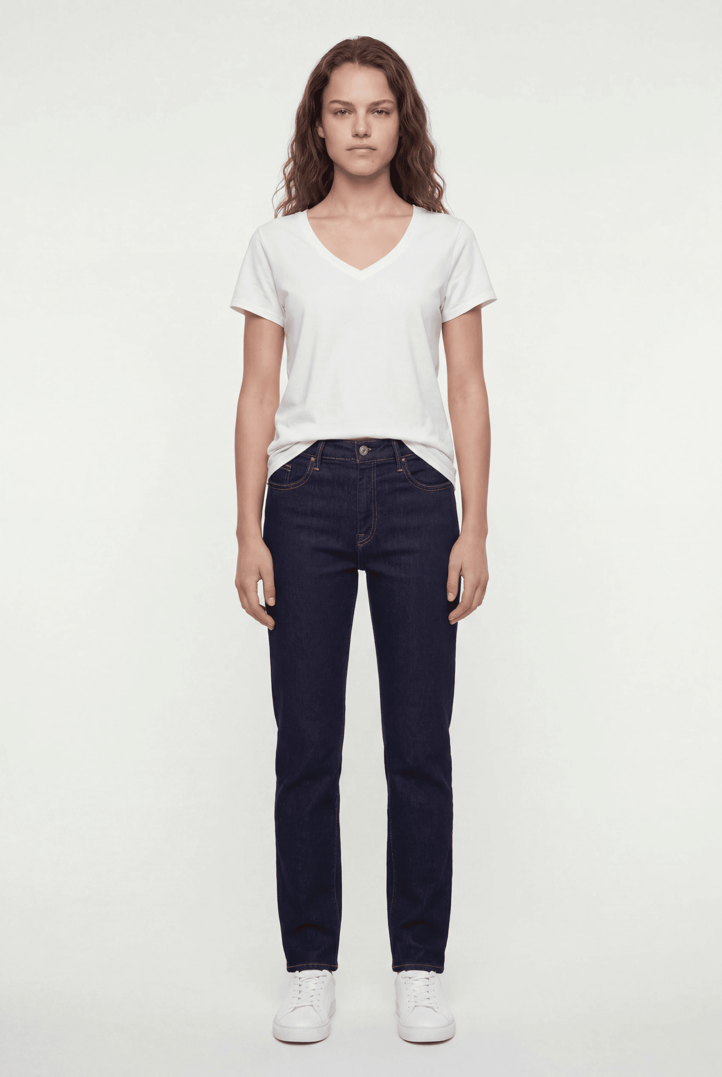 Jean skinny taille haute P-BELLA HW SKIN DARK BLUE