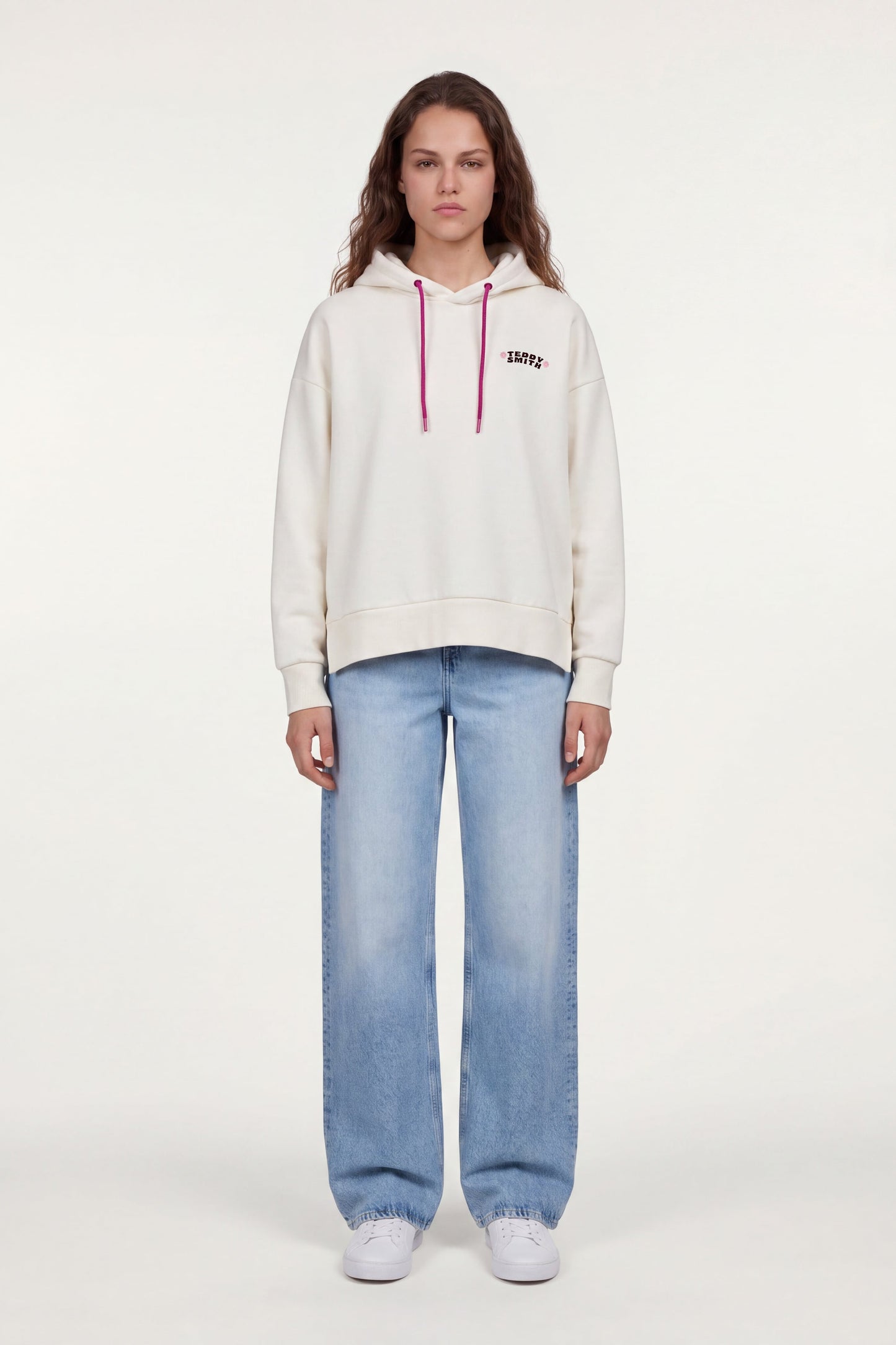 Sweat S-BIRD HOODY MIDDLE WHITE