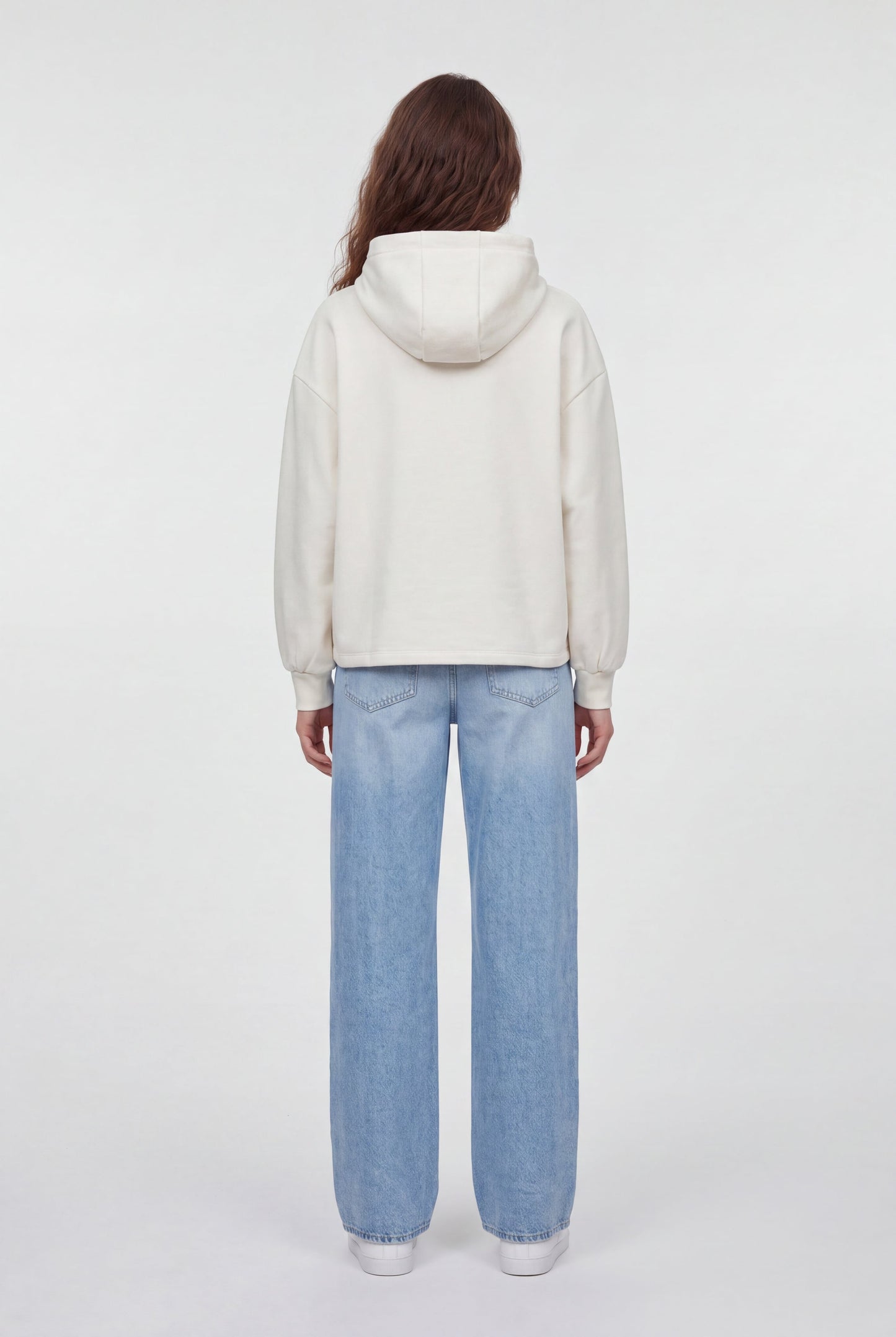 Sweat S-JULIETTE HOOD MIDDLE WHITE