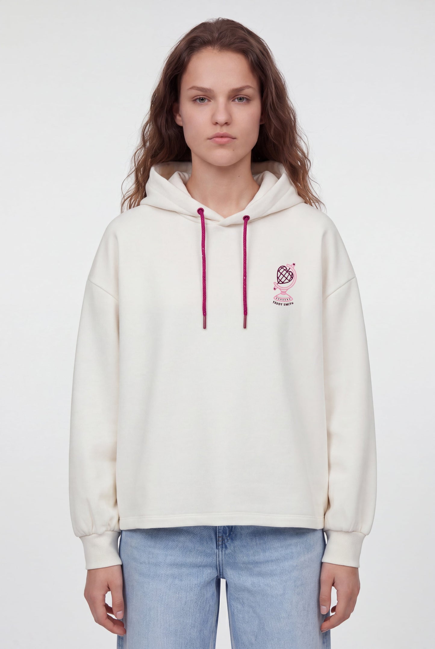 Sweat S-JULIETTE HOOD MIDDLE WHITE