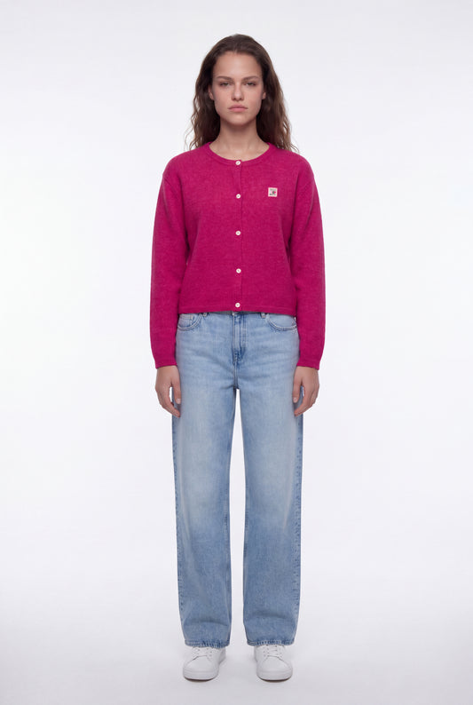 Achat Gilet en maille G-AMELIA FUSHIA CHINE