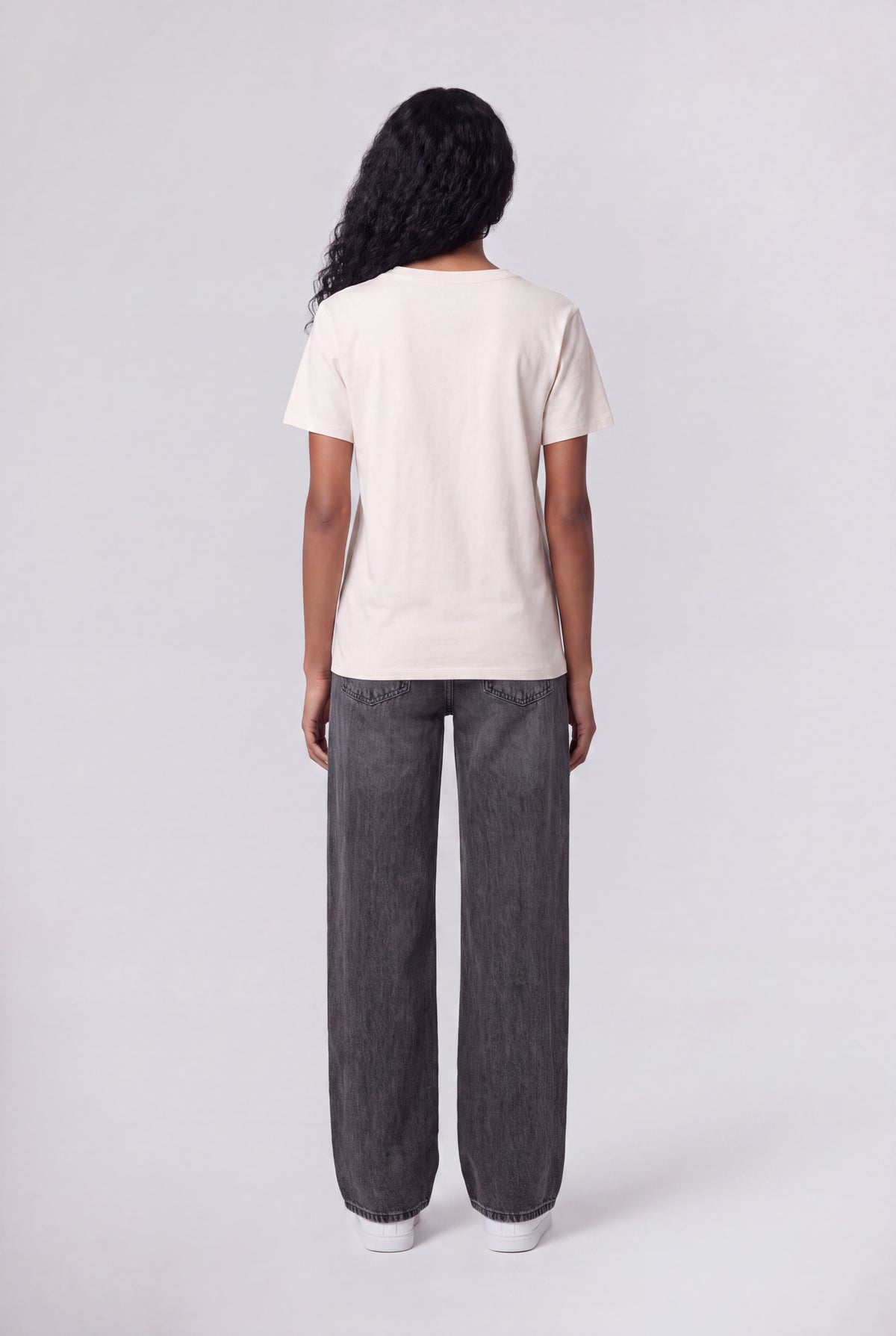T-shirt col rond T-RIBELLE MC MIDDLE WHITE - Teddy Smith