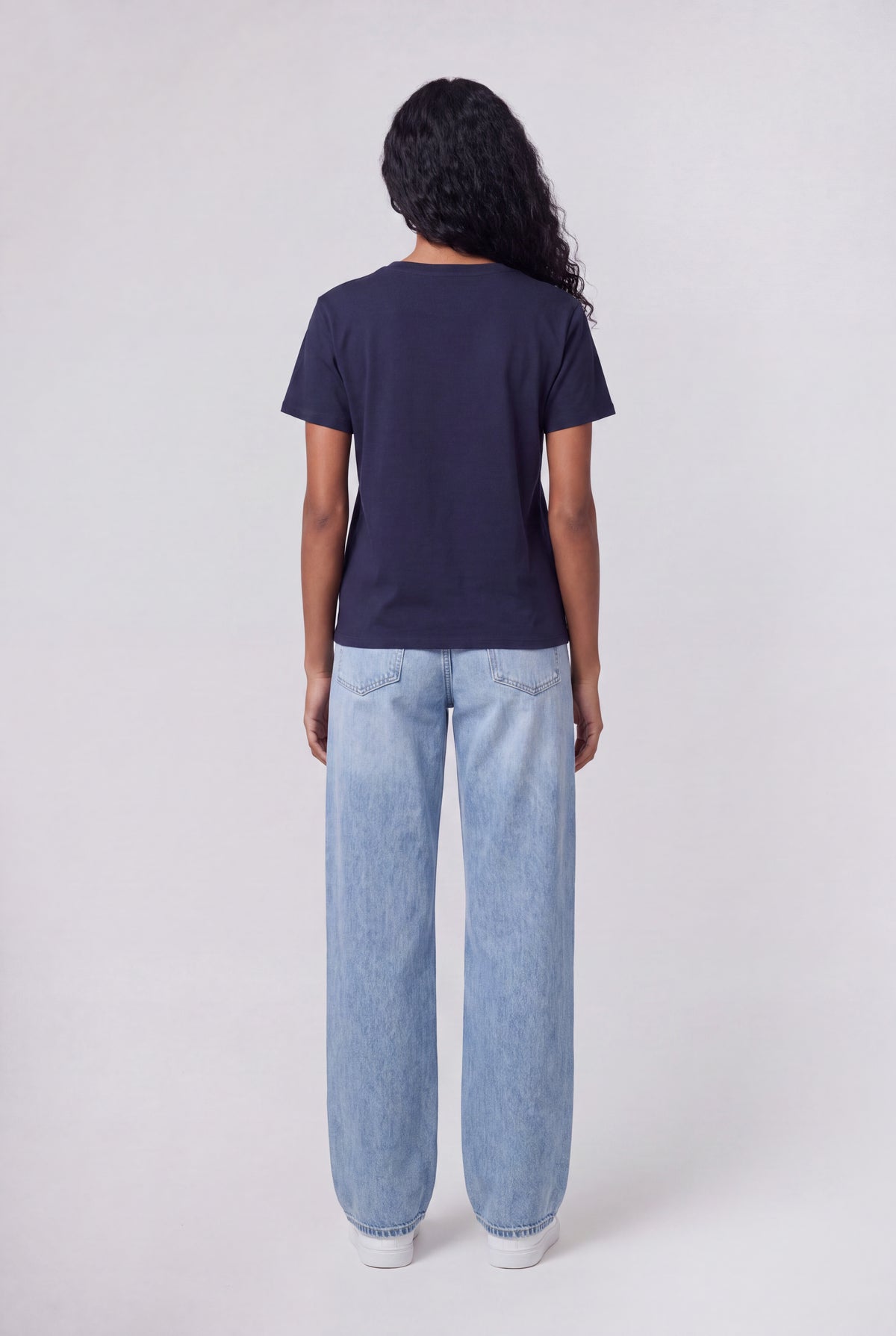 T-shirt col rond T-RIBELLE MC TOTAL NAVY - Teddy Smith